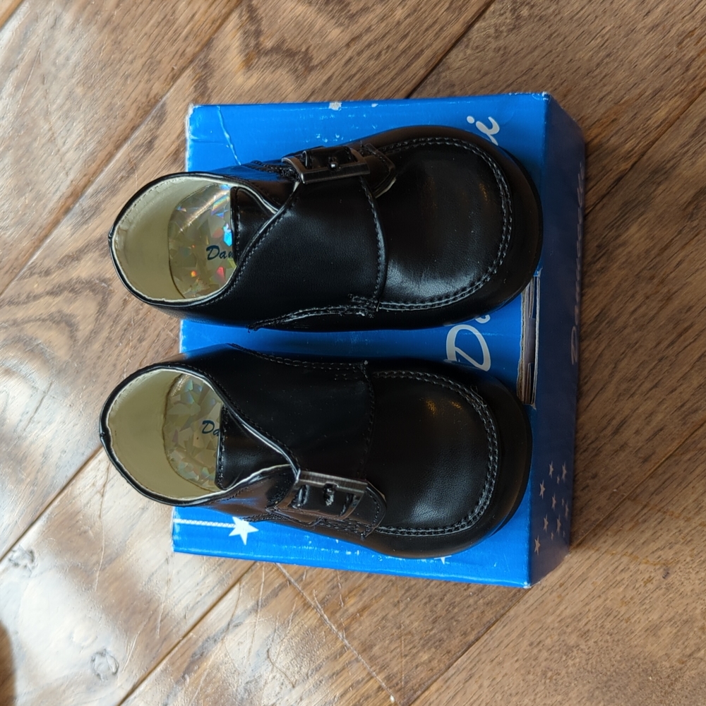 New in Box! Baby boys black dress shoe